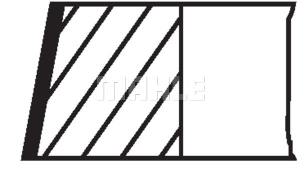 WILMINK GROUP Комплект поршневых колец WG1258018